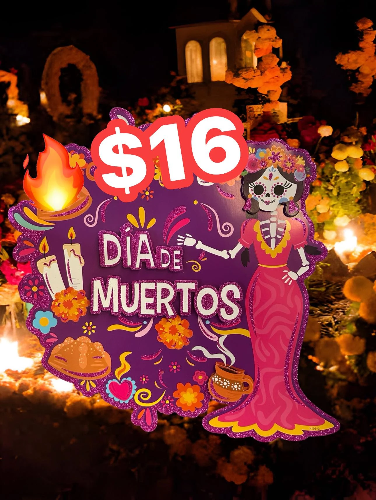 🔥ADORNO 3D DIA DE MUERTOS 🔥