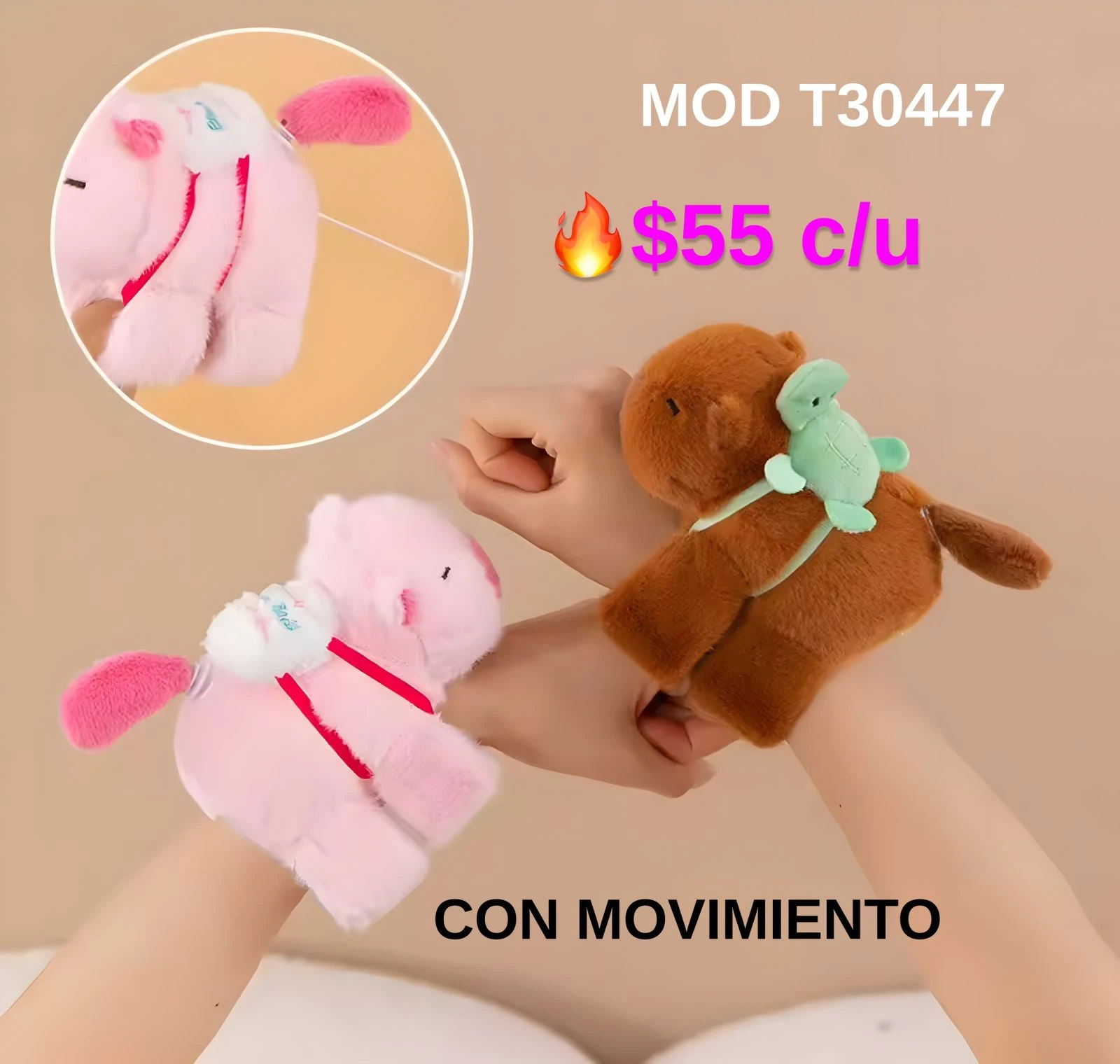 PULSERA CAPIBARA CON MOVIMIENTO  T30447