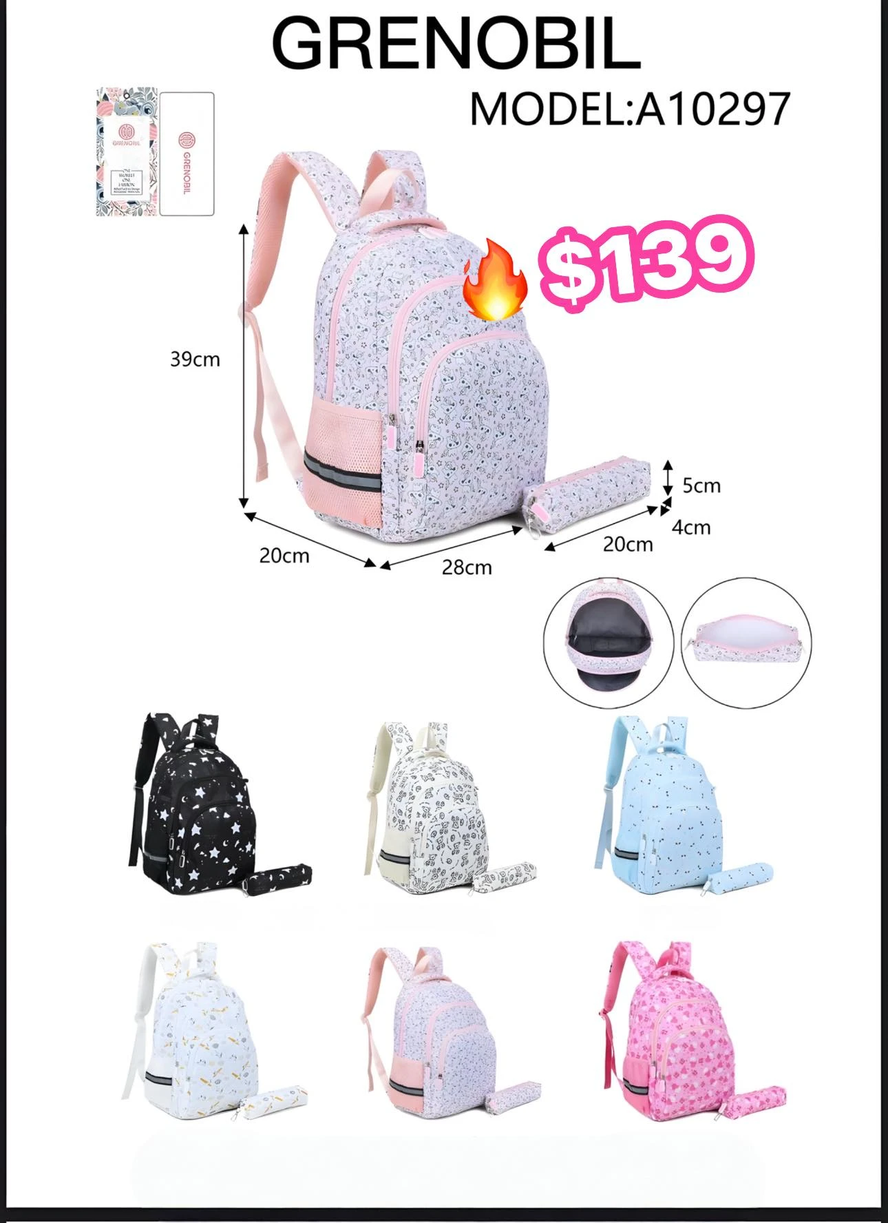 🔥MOCHILA GRENOBIL🔥 A10297