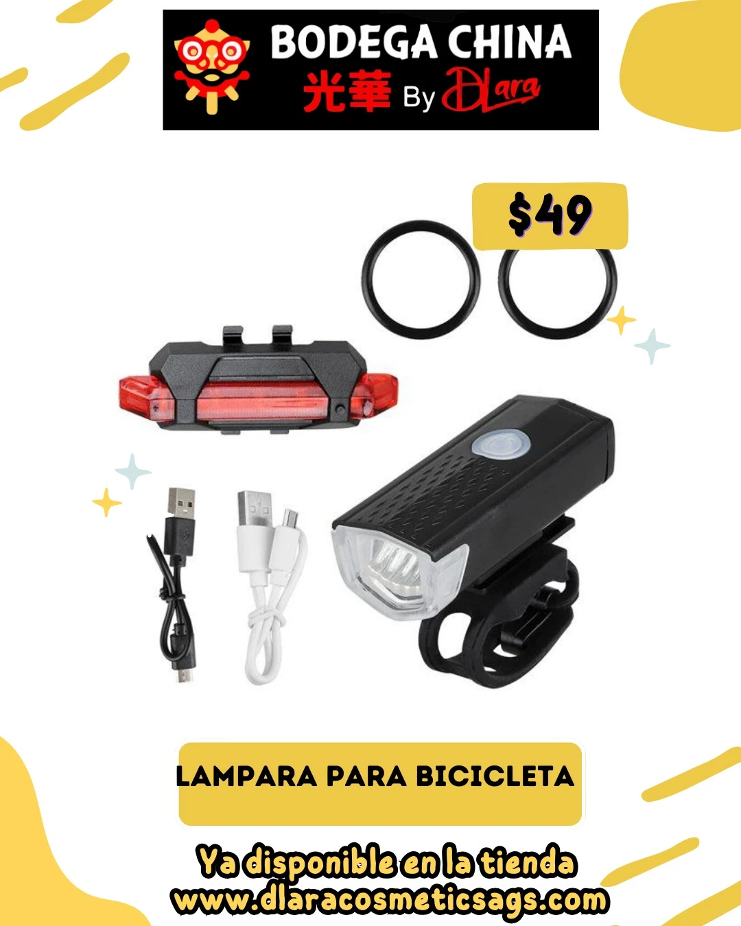 LAMPARA PARA BICICLETA