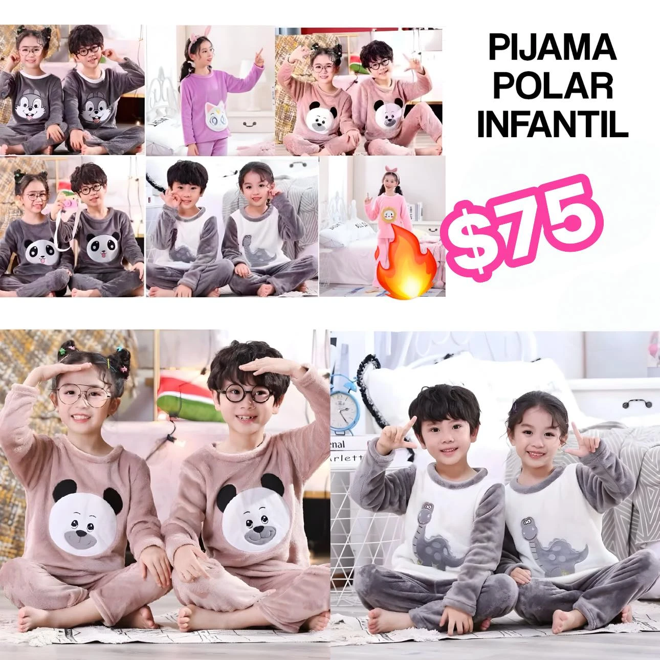 🔥PIJAMA POLAR INFANTIL 🔥