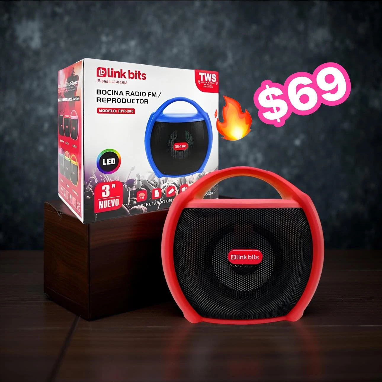 🔥BOCINA TWS BLUETOOTH  SD FM🔥 7500938057617