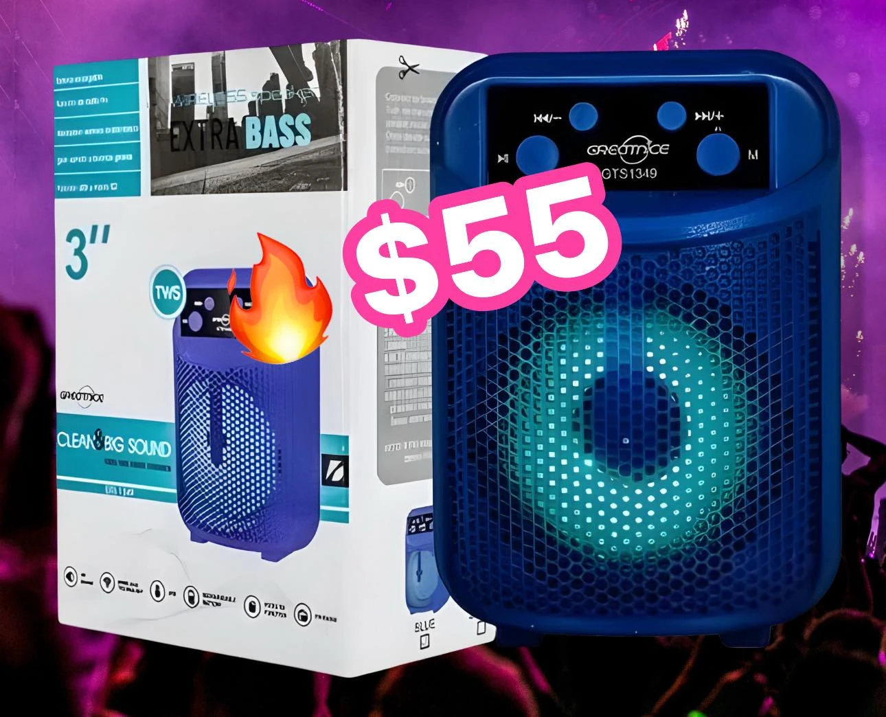 🔥BOCINA BLUETOOTH  SD FM RECARGABLE🔥 6916395613494