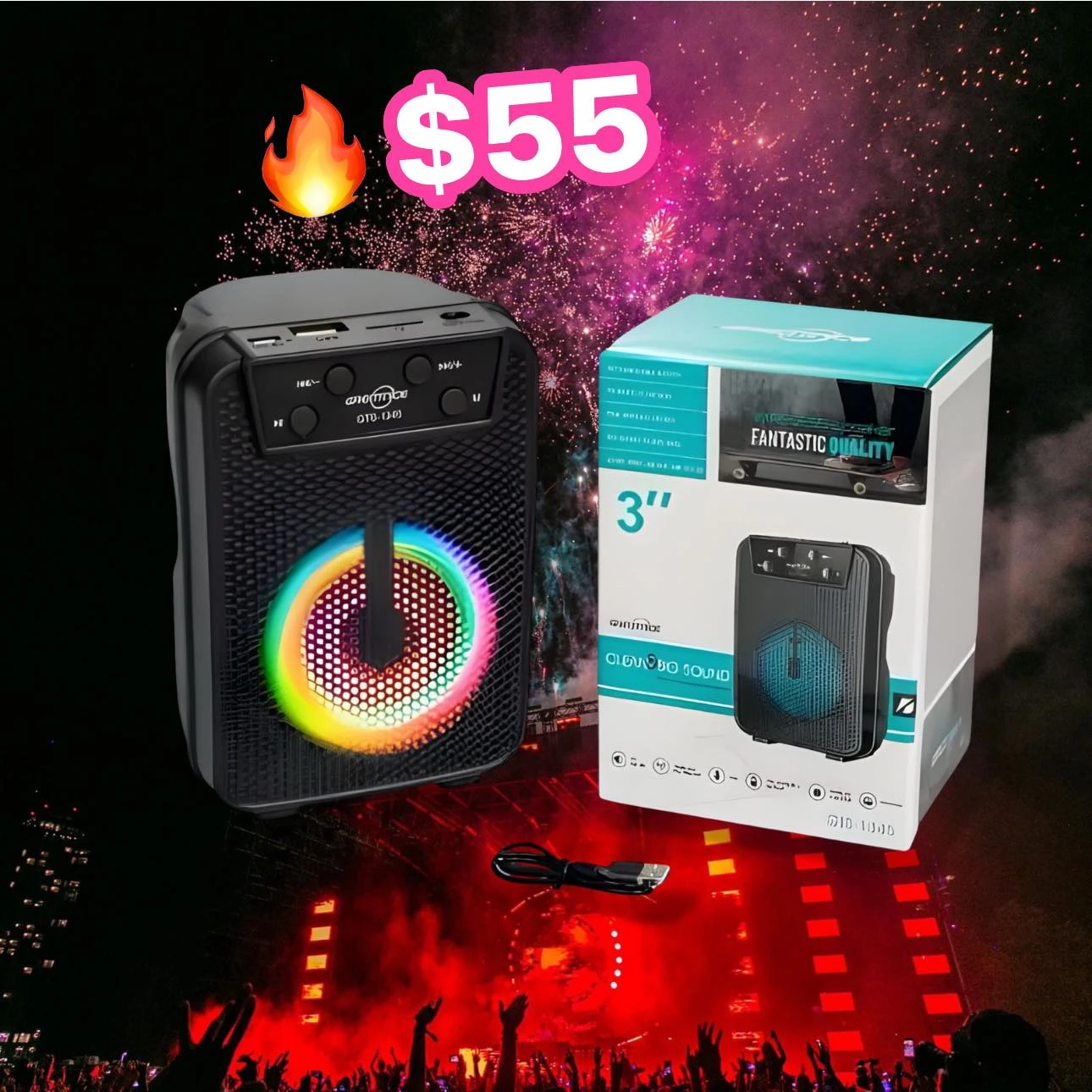 🔥BOCINA RECARGABLEE BLUETOOTH  SD FM🔥 6916395613494