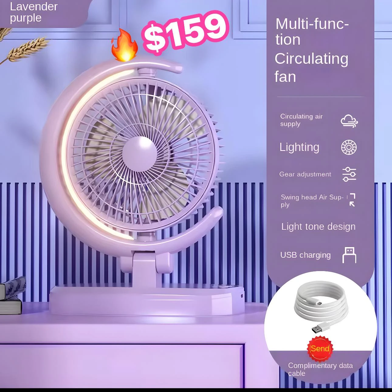 🔥VENTILADOR RECARGABLE🔥5920250215977