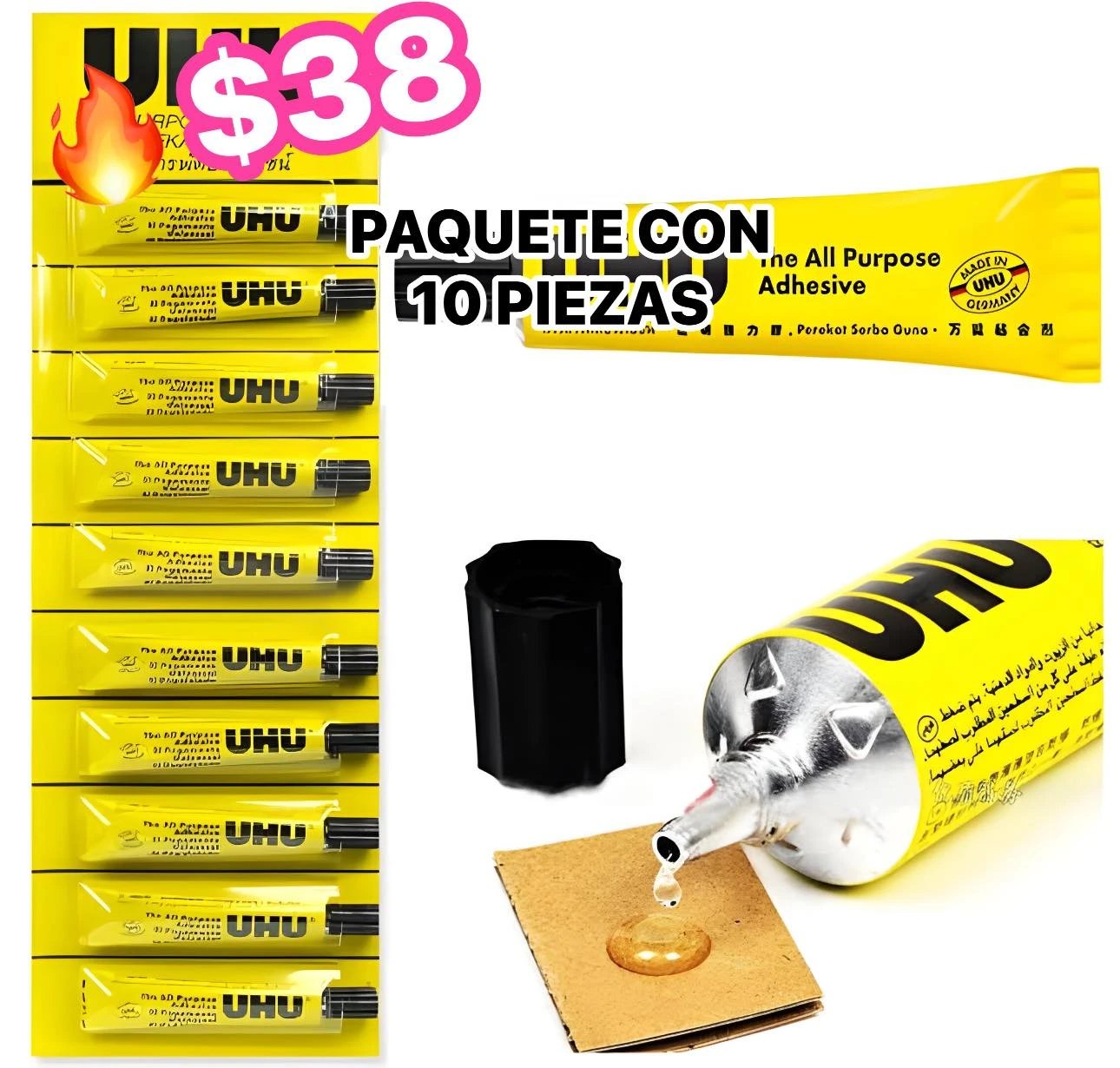 🔥PAQUETE 10 PIEZAS🔥 A SOLO $3️⃣8️⃣ 6902145205163