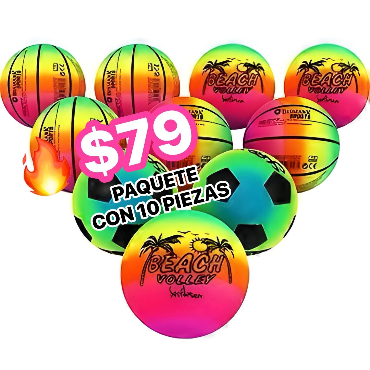 🔥PAQUETE 10 PELOTAS 🔥 8632152600276